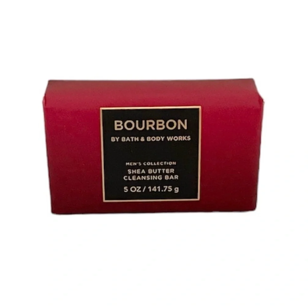 Bath & Body Works Bourbon Shea Butter Men’s Cleansing Soap Bar Full Size 5 oz - Picture 1 of 5